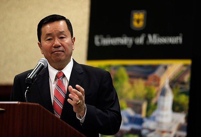 In this November 2016 photo, Mun Y. Choi speaks after being introduced as the new president of the University of Missouri System.