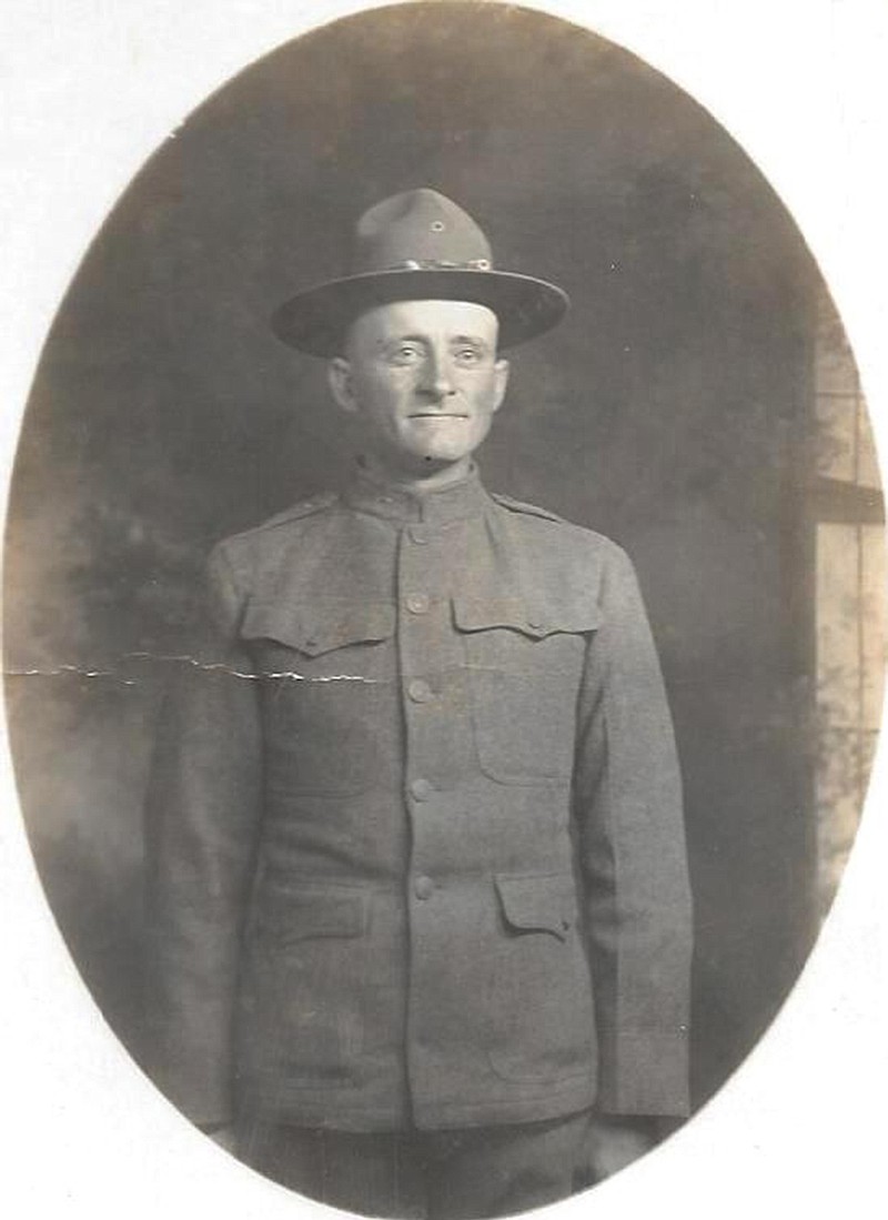 Francis Jobe was raised in the Elston community and was drafted into the 34th Infantry Division during World War I, serving as a cook with the Army of Occupation. 