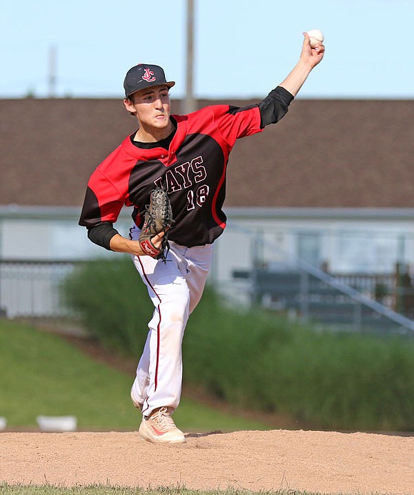 Jays pitcher Jacob Weirich delivers to the plate during last season's Class 5 semifinal game against Lindbergh at CarShield Field in O'Fallon. Weirich signed to play at Southern Mississippi. 