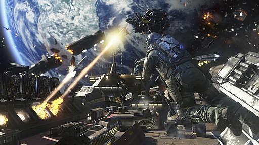 This image released by Activision shows a scene from "Call of Duty: Infinite Warfare."