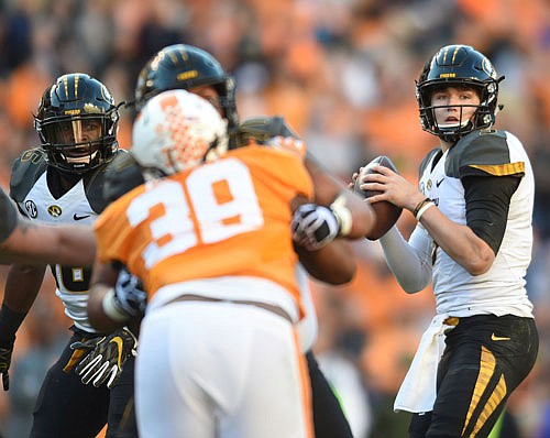 Missouri quarterback Drew Lock finished first in the Southeastern Conference in passing yards in his first year as a full-time starter for the Tigers.