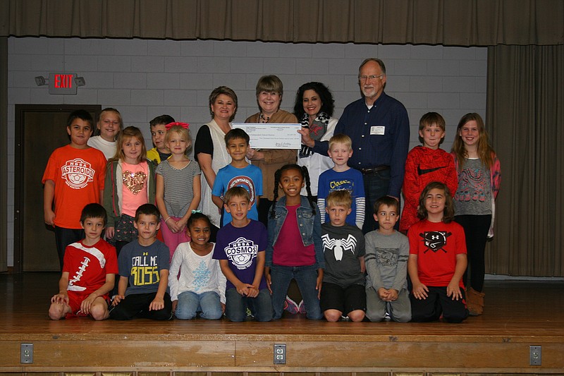 Third-grade science classes at Crestview Elementary in New Boston recently received a $2,000 grant from Collins Academy in Jefferson, Texas, for a "Little Lions Habitat." The grant includes funding to create an outdoor butterfly and pollination garden for the students to study plant and animal life cycles.