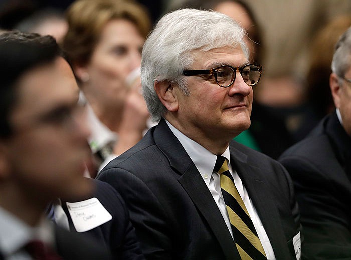 University of Missouri interim chancellor Hank Foley sits in the audience during an event naming Mun Y. Choi as the new president of the University of Missouri system last month. 
