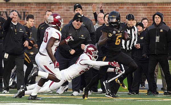 Missouri's J'Mon Moore (above) was selected to the All-SEC second team in voting released Thursday.