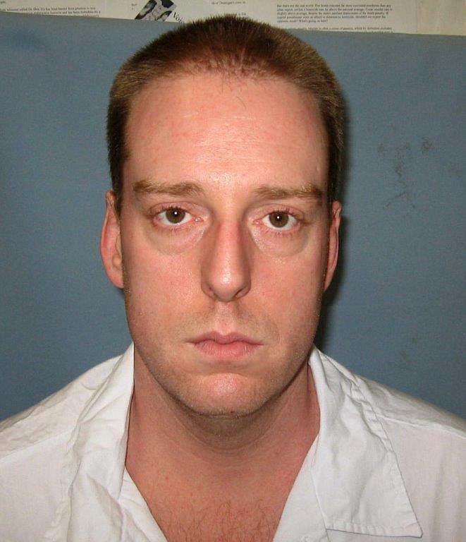 This undated photo provided by the Alabama Department of Corrections shows Ronald Bert Smith Jr.. Smith Jr., an Alabama inmate coughed repeatedly and his upper body heaved for at least 13 minutes during an execution, Thursday, Dec. 8, 2016, using a drug that has previously been used in problematic lethal injections in at least three other states.  