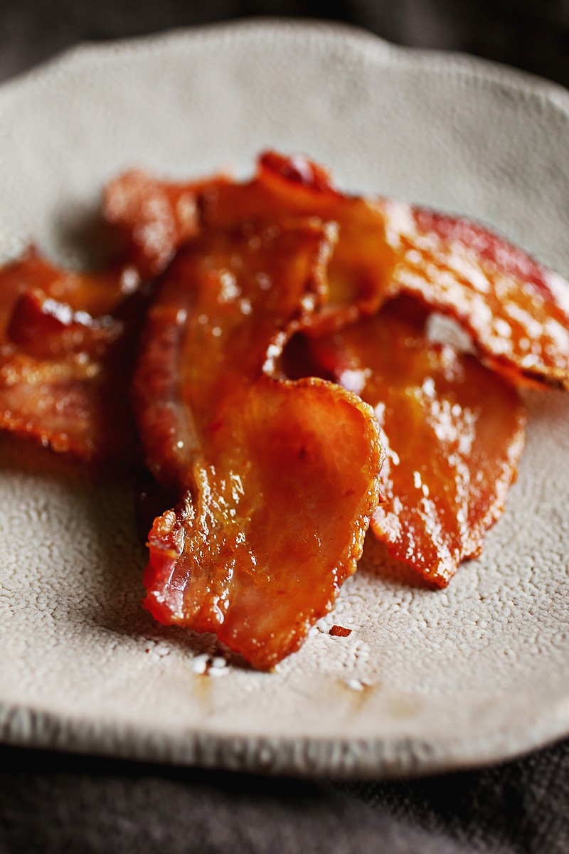 Bacon-y goodness is never out of season, but this version of Spicy Maple Bacon provides a zesty touch to your holiday table. 