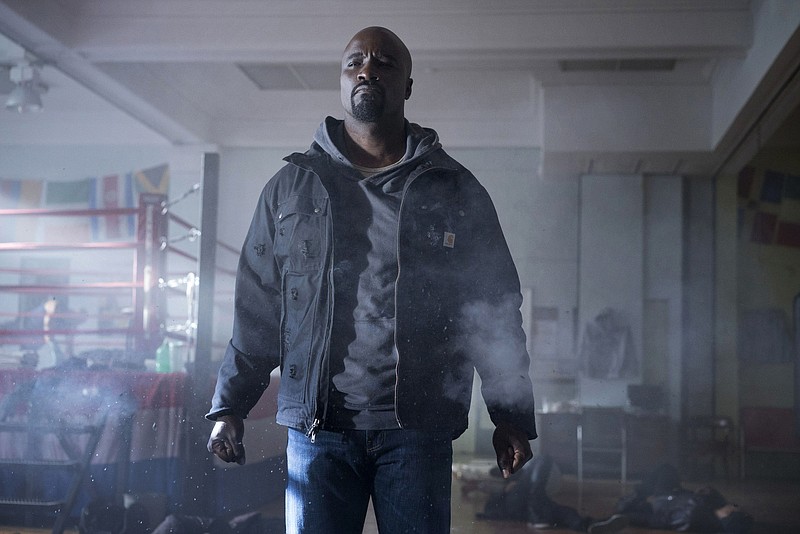 Mike Colter as Luke Cage in a scene from the television series "Luke Cage" created by Cheo Hodari Coker.