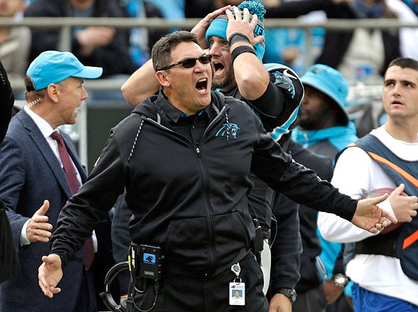 Coach Ron Rivera and the Panthers weren't able to make it back to the playoffs this season, ending a three-year run as NFC South champions. 