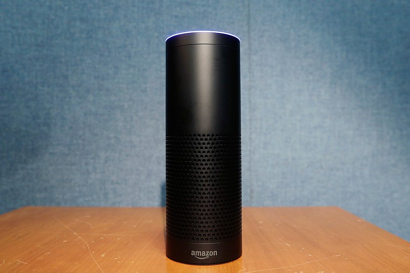 This July 29, 2015, file photo shows Amazon's Echo speaker, which responds to voice commands, in New York. A prosecutor investigating the death of a man whose body was found in a hot tub wants to expand the probe to include a potential new kind of evidence: the suspect's Amazon Echo smart speaker. Amazon has called the request "overbroad or otherwise inappropriate."