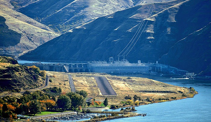 This October 2016 photo shows the Lower Granite Dam on the Snake River in Washington state.