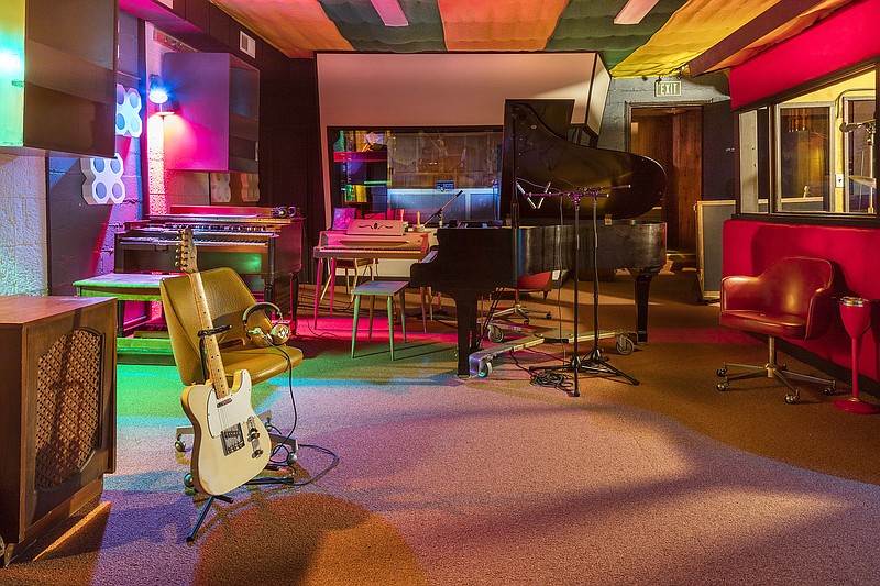 This Sept. 20, 2016 photo released by the Alabama Tourism Department, shows the interior of the renovated Muscle Shoals Sound Studio in Sheffield, Ala. Once used by recording artists including the Rolling Stones and Bob Dylan, the studio is reopening for tours in January and has been named Alabama's top tourist attraction for 2017.