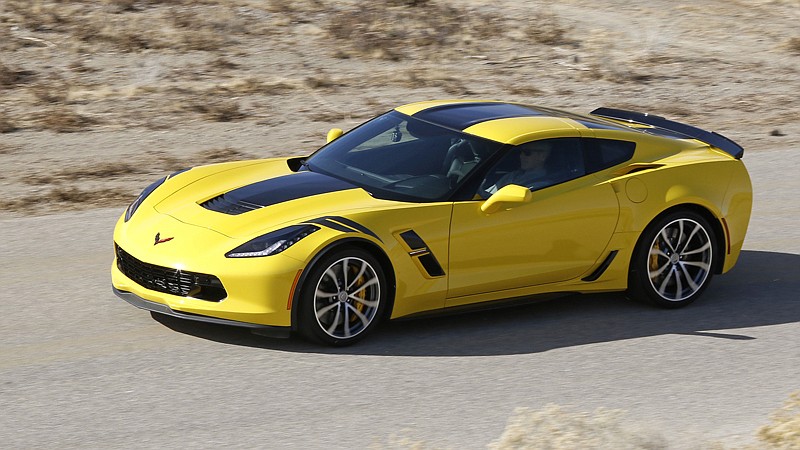 The 2017 Corvette Grand Sport Coupe is powered by a 6.2 liter V8 that makes 460 horsepower. The MSRP is $65,450 and a fully loaded version like this one will cost you about $91,000. 