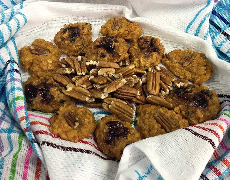 Sweet potato cookies with pecans