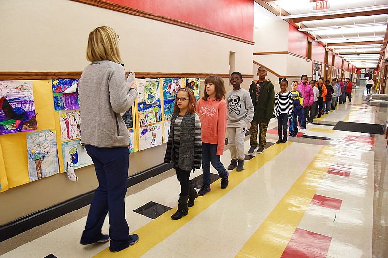 Jefferson City's East Elementary School has made some major improvements over the recent years, including better lighting, more colorful appearance and cushioned gym flooring.