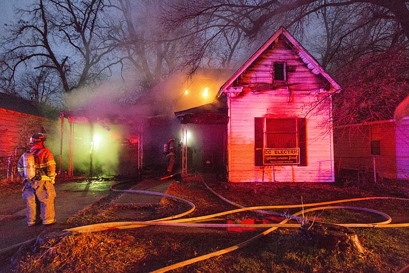 The Texarkana, Ark., Fire Department responds to a house fire on Monday at 1211 Ash St. No one was home at the time of the fire, which was controlled in 10 minutes. 