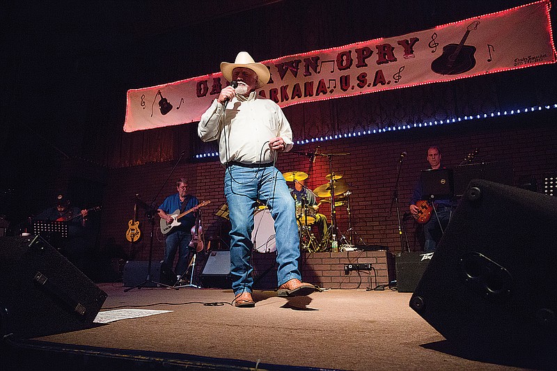 Popular area entertainer Joe Mack Bennett sings and dances Saturday at the Oaklawn Opry in Texarkana, Texas. After 25 years the Opry will close after its anniversary show on Feb. 11.