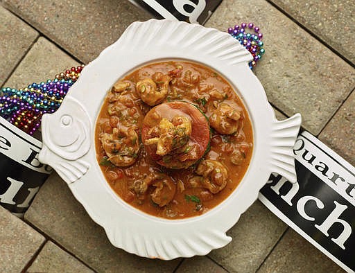 Shrimp etouffee in Hyde Park, New York. This dish is from a recipe by the Culinary Institute of America.