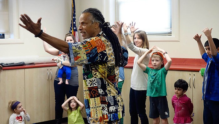 Kunama Mtendaji, a dummer, singer and dancer from the St. Louis area, entertained families at the Callaway County Public Library in Fulton this week, as well as other locations in the library system. His performance included African American history, music and audience participation activities.