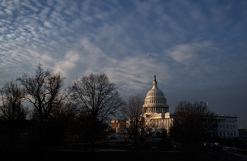 In this Feb. 17, 2017, file photo, the Capitol is seen at sunup in Washington. 