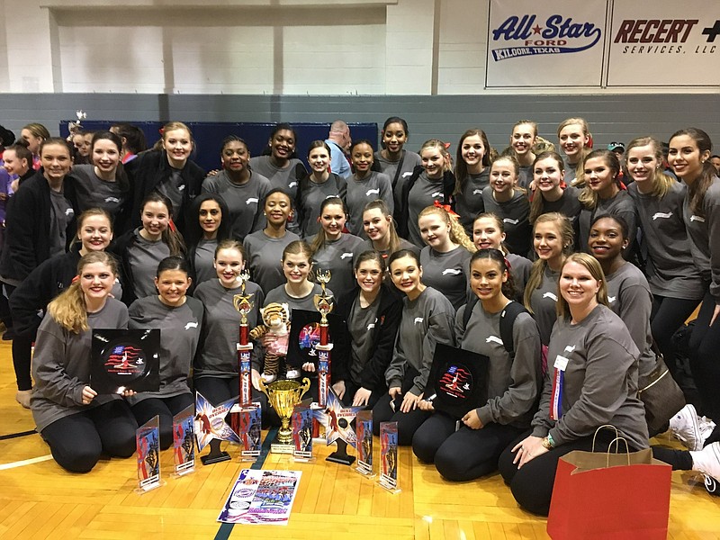 The Texas HighSteppers of Texas High School earned top team, officer and individual honors during the Gussie Nell Davis Classic on Feb. 18 in Kilgore, Texas.
Submitted photo