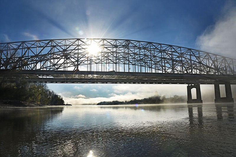 This Nov. 5, 2016 file photo shows the Missouri River under the U.S. 54/63 bridges in Jefferson City.