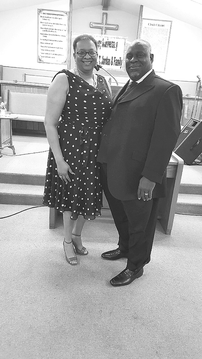 The Rev. A.T. Jordan Sr. and his wife, Tracy Jordan, are celebrating a quarter-century at Evergreen Missionary Baptist Church.