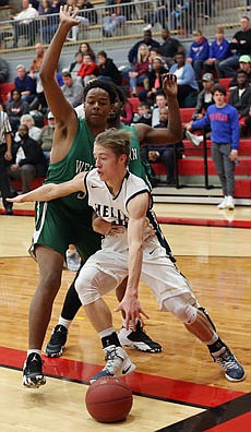 Landon Harrison of Helias is among the area players selected to the all-state basketball teams by the Missouri Basketball Coaches Association.