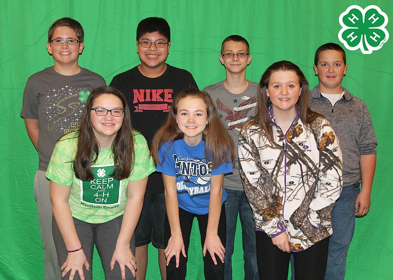 Pictured are, front row from left, Madison McCord, Elly Clause, Shyla Peck and, back row from left, Sam Bishop, Kohl Glascock, Noah Kuttenkuler and Kendall Borts.