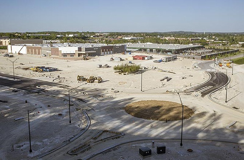 In this May 2015 file photo, a roundabout is under construction to join Stoneridge Parkway and Hard Rock Drive near Sam's Club, as part of a Transportation Development District (TDD) inside Jefferson City.
