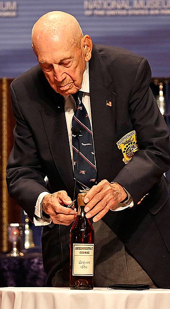 In 2013, retired Lt. Col. Richard 'Dick' Cole opens an 1896 bottle of cognac saved for the final toast by the Doolittle Raiders.