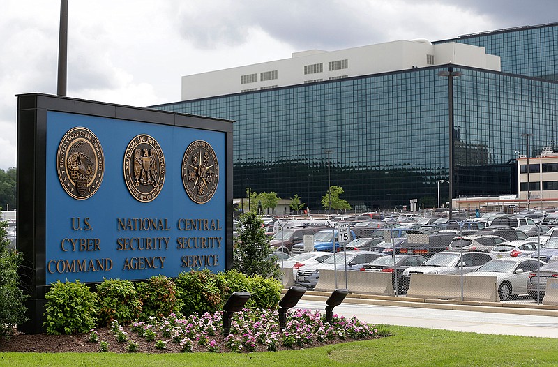 This June 6, 2013, file photo, shows the National Security Agency (NSA) campus in Fort Meade, Md., where the U.S. Cyber Command is located. The American military services are looking for new ways to bring in more civilians with high-tech skills who can help fight Islamic State militants and prepare for the new range of technological threats the U.S. will face. 