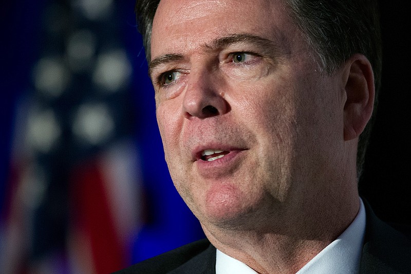 In this March 29, 2017 file photo, FBI Director James Comey speaks in Alexandria, Va. Don't expect Comey to reveal much about the bureau's months-long investigation of potential coordination between the Trump campaign and Russia when he speaks publicly before members of Congress on Wednesday, May 3, 2017. 