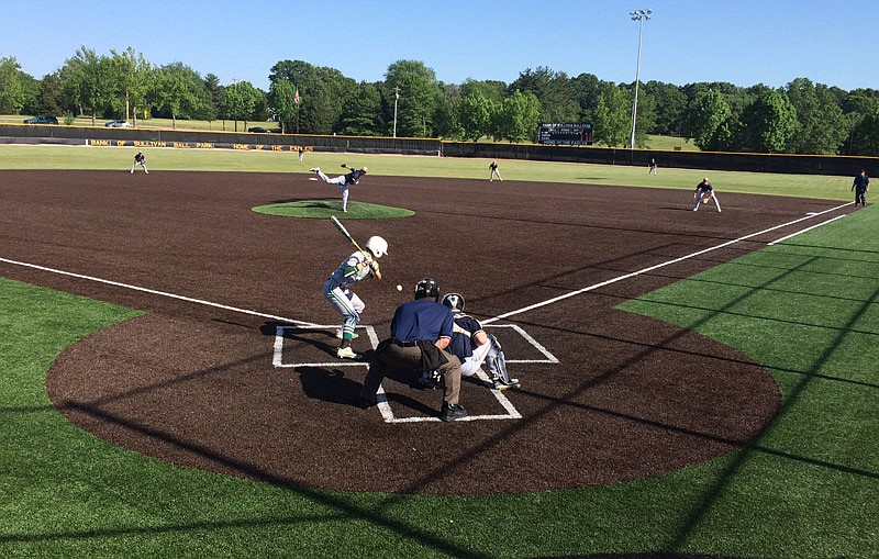 The Class 4 District 9 championship game in Sullivan Tuesday, May 16, 2017 between No. 1 Helias and No. 3 Blair Oaks took 16 innings for the Crusaders to win.