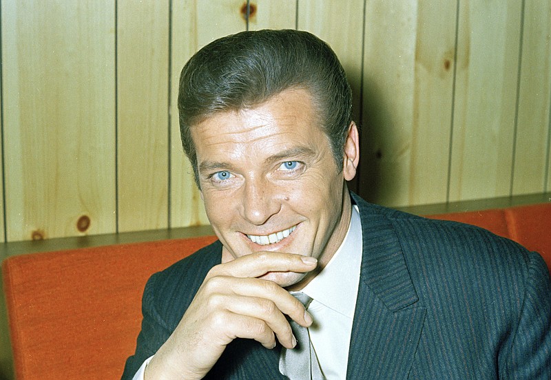 This is a May 1968 file photo of British actor Roger Moore of "The Saint" and James Bond fame. Roger Moore's family said Tuesday, May 23, 2017, that the former James Bond star has died after a short battle with cancer.
