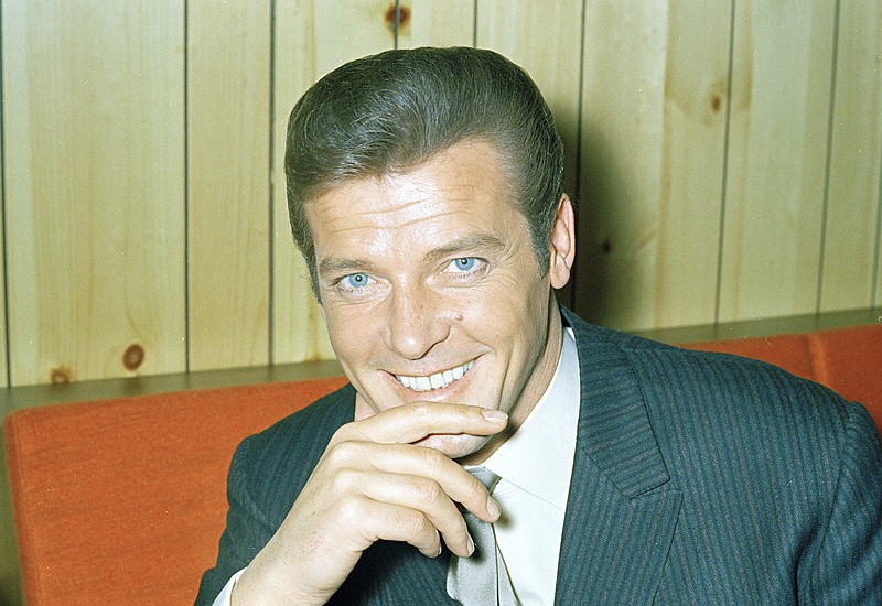 This is a May 1968 file photo of British actor Roger Moore of "The Saint" and James Bond fame. Roger Moore's family said Tuesday that the former James Bond star has died after a short battle with cancer.