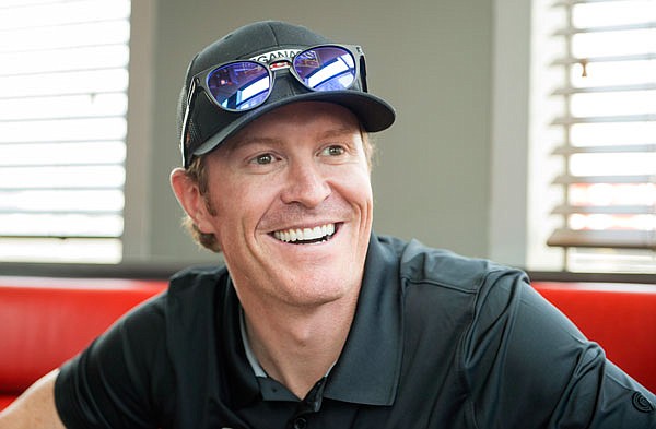 Scott Dixon smiles during an interview Tuesday in Toronto.