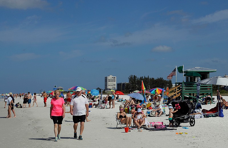 This May 18, 2017 photo shows Siesta Beach on Siesta Key in Sarasota, Fla. Siesta Beach is No. 1 on the list of best beaches for the summer of 2017 compiled by Stephen Leatherman, also known as Dr. Beach, a professor at Florida International University. 