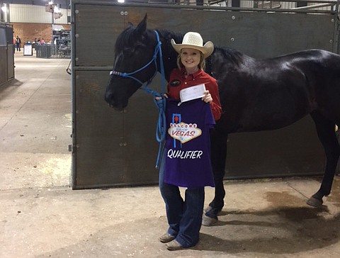 Pleasant Grove High School student Hannah Griffis will compete today in the Southwest Arkansas high school rodeo finals at Four States Fairgrounds. She is a participant in the barrel race.