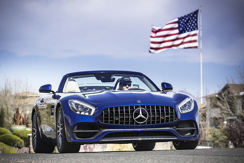 The 2018 Mercedes-AMG GT Roadster, the latest variant of the stunning Mercedes-AMG GT sports coupe, which debuted in September 2014.