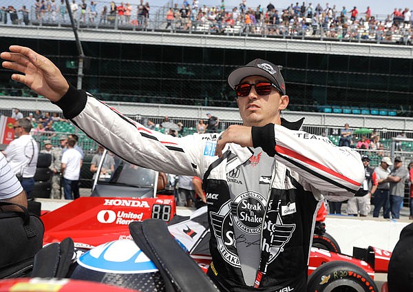 In this May 20 file photo, Graham Rahal waits for the start of qualifying for the Indianapolis 500 in Indianapolis. Rahal said it means a lot to be racing at Road America in Elkhart Lake, Wis.