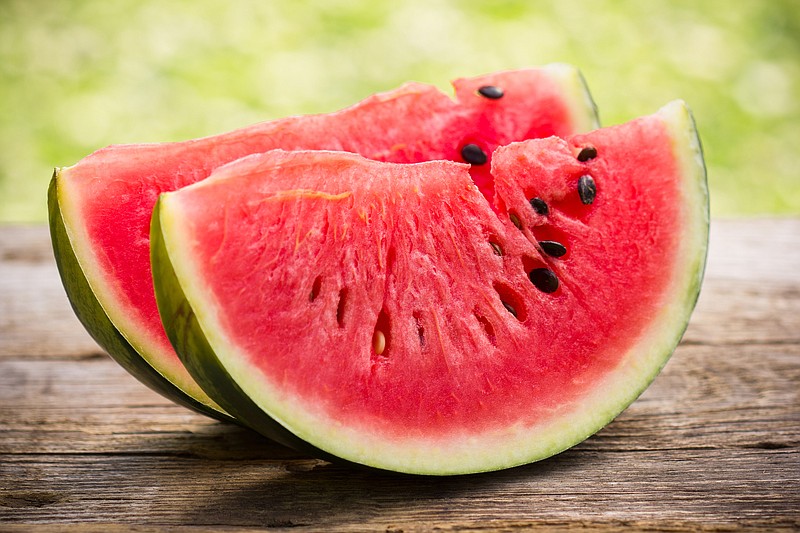 One measuring cup of watermelon chunks has just 46 calories plus a healthy dose of vitamins A and C — nutrients that strengthen our immune system and make our skin glow. (Dreamstime/TNS)