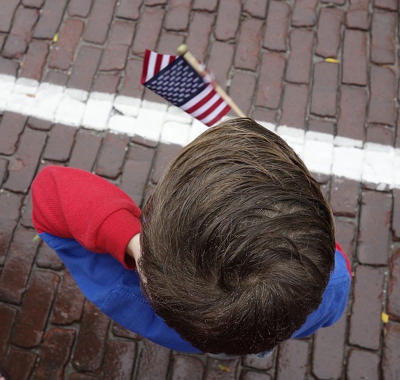 A child at Fulton's 2016 parade. (Jenny Gray/Fulton Sun file photo)