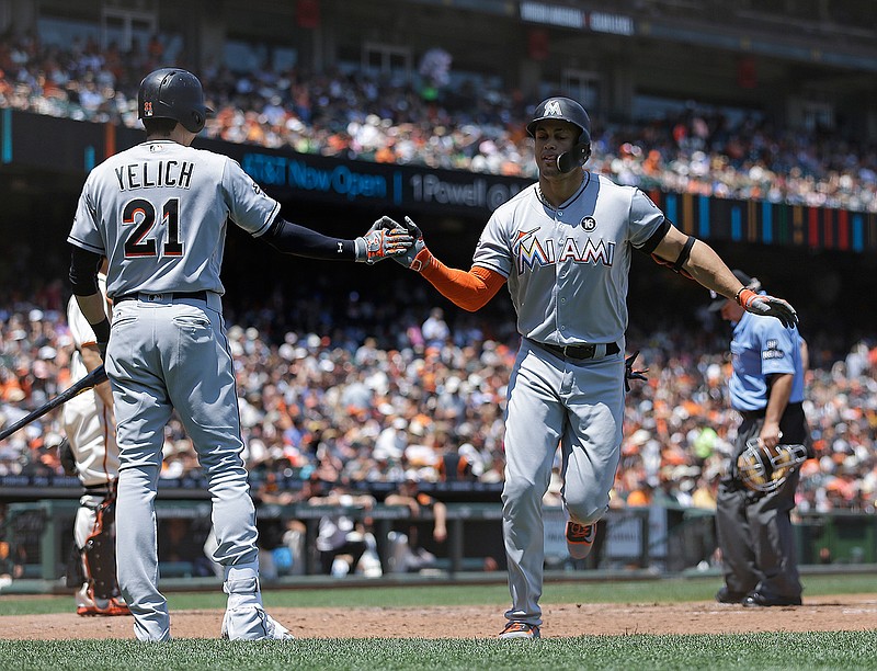 Stanton Homers Twice As Marlins Complete Sweep Of Giants | Texarkana ...