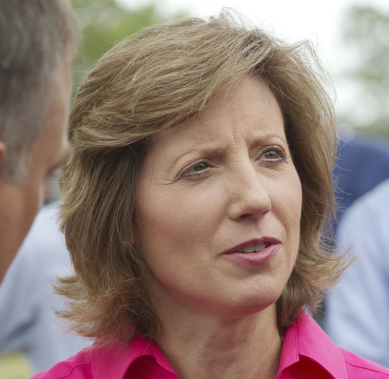 In this Aug. 16, 2012 file photo, Rep Vicky Hartzler, R-Mo. speaks in Sedalia, Mo. (AP Photo/Orlin Wagner, File)