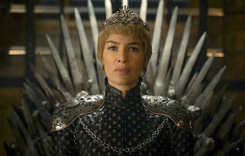 FILE - This file image released by HBO shows Lena Headey as Cersei Lannister in a scene from "Game of Thrones." In the eagerly-awaited season 7 premiere of HBO’s hit TV series, “Game of Thrones,” Lannister and Jon Snow learned some tough lessons about the importance of managing resources. (HBO via AP, File)