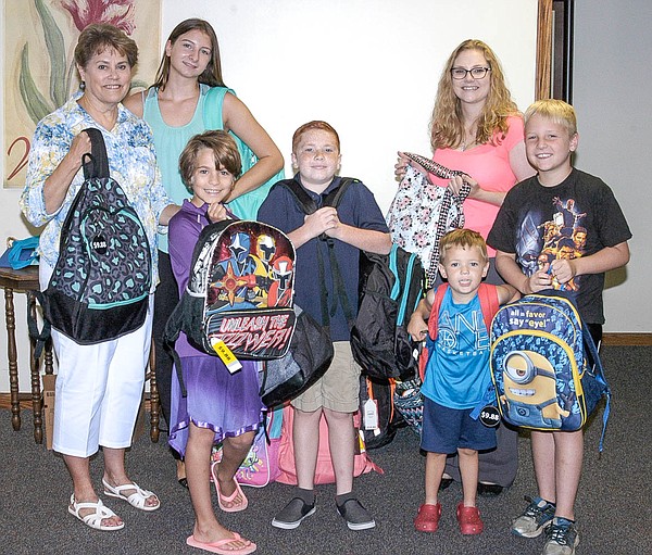 Backpacks donated for foster care California Democrat