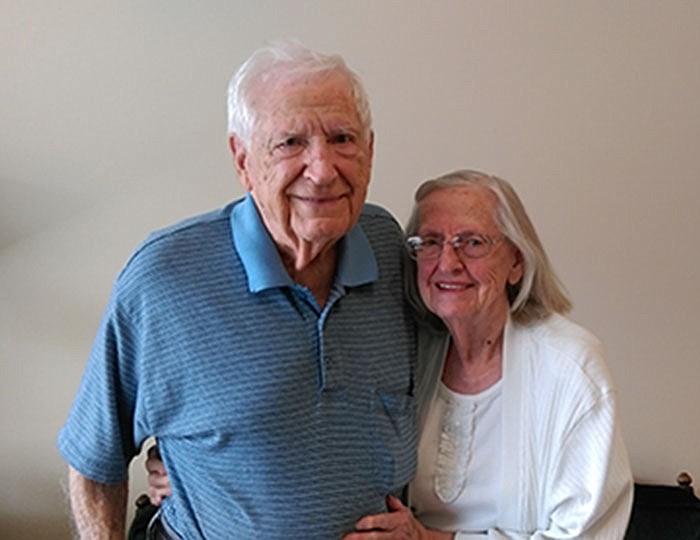 Earl and Ann Tisdale have been married for nearly 70 years. Though they met before the war, they waited to marry until Earl finished his WWII service with the Marine Corps.=