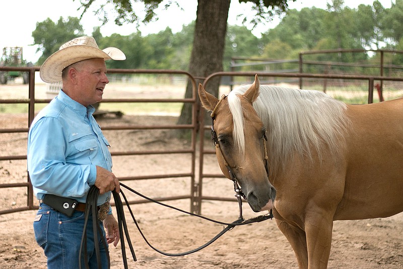 Howdy Smith from Texarkana, Ark., traveled July 21 to the Palomino Horse Breeders Association in Tunica, Miss., with his 6-year-old palomino, Cielos Electric Jac. Only hoping to win one title, Smith and "Jac," as they call him, actually brought home four. 