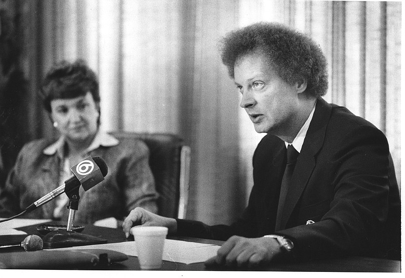 Tom Cabaniss, right, of Texarkana, Ark., is shown in an undated photo. Cabaniss planned campaigns for local politicians, served as a certified accountant and worked with Ducks Unlimited. 