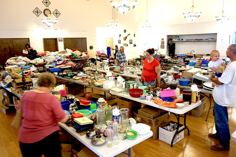 The Callaway Senior Center is packed with potential treasures for its giant rummage sale.